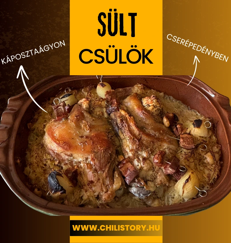 Sült csülök agyagedényben